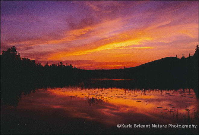 Karla Brieant: Sunset Over Deer River Flow