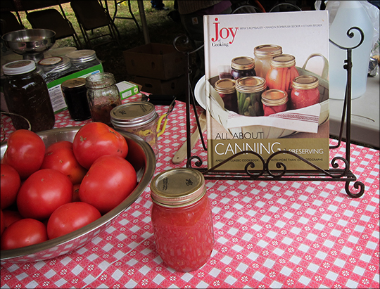 Canning Exhibit at the Adirondack Homesteading Festival (29 September 2012)