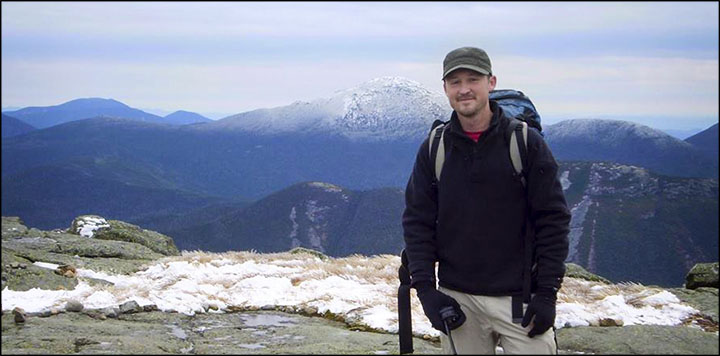 Andrew McDonald on Algonquin Peak (October 2014)