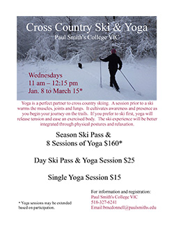 Cross Country Ski and Yoga 2014 Flyer