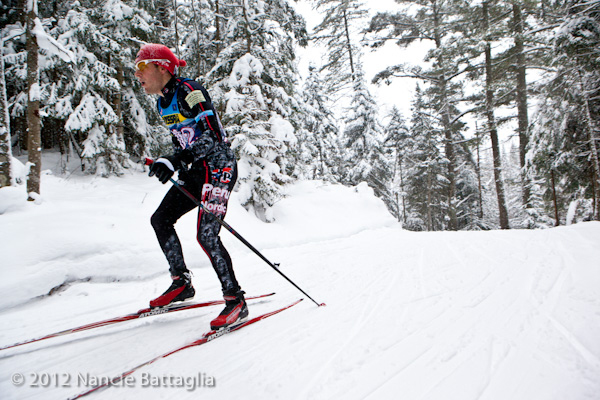 Nordic Skiing at the Paul Smiths VIC: Father Time Cross Country Ski Races (29 December 2012). Photo courtesy of Nancie Battaglia.  Used by permission.