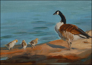 Lori McCall: Geese in Rusho Bay
