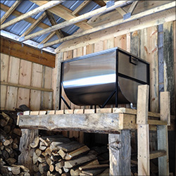 Maple Sugaring at the VIC: Storage Tank in the VIC Sugar House