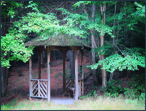 Gazebo on the Silviculture Trail at the Paul Smiths VIC