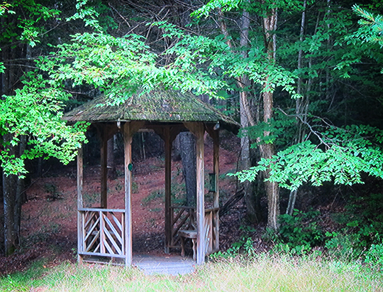 Gazebo near the radial plantation on the Silvi Trail (25 July 2012)